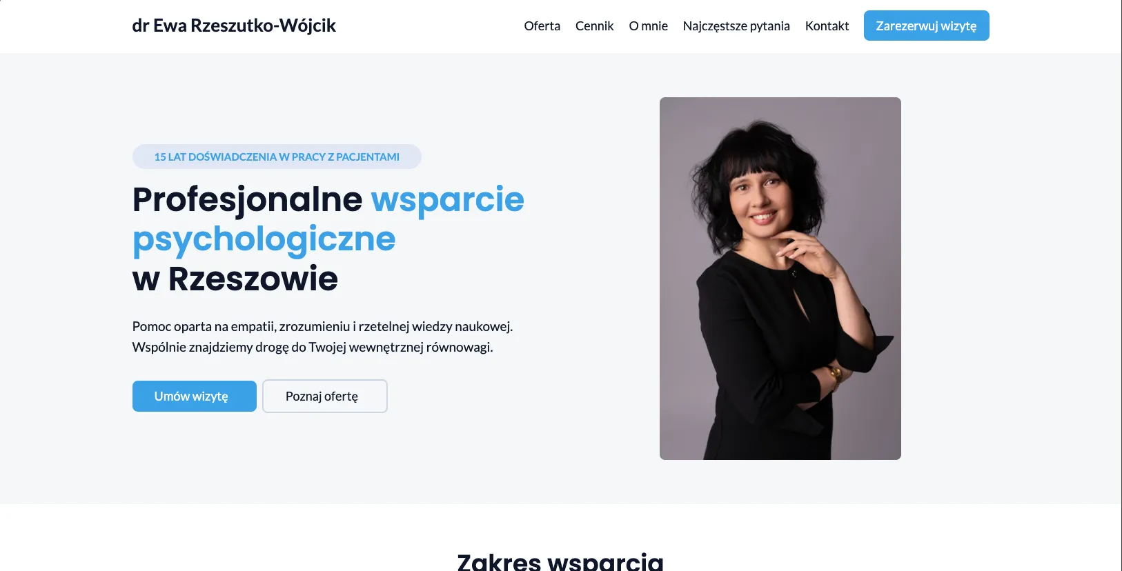 Strona dr Ewy Rzeszutko-Wójcik — psychoterapia Rzeszów