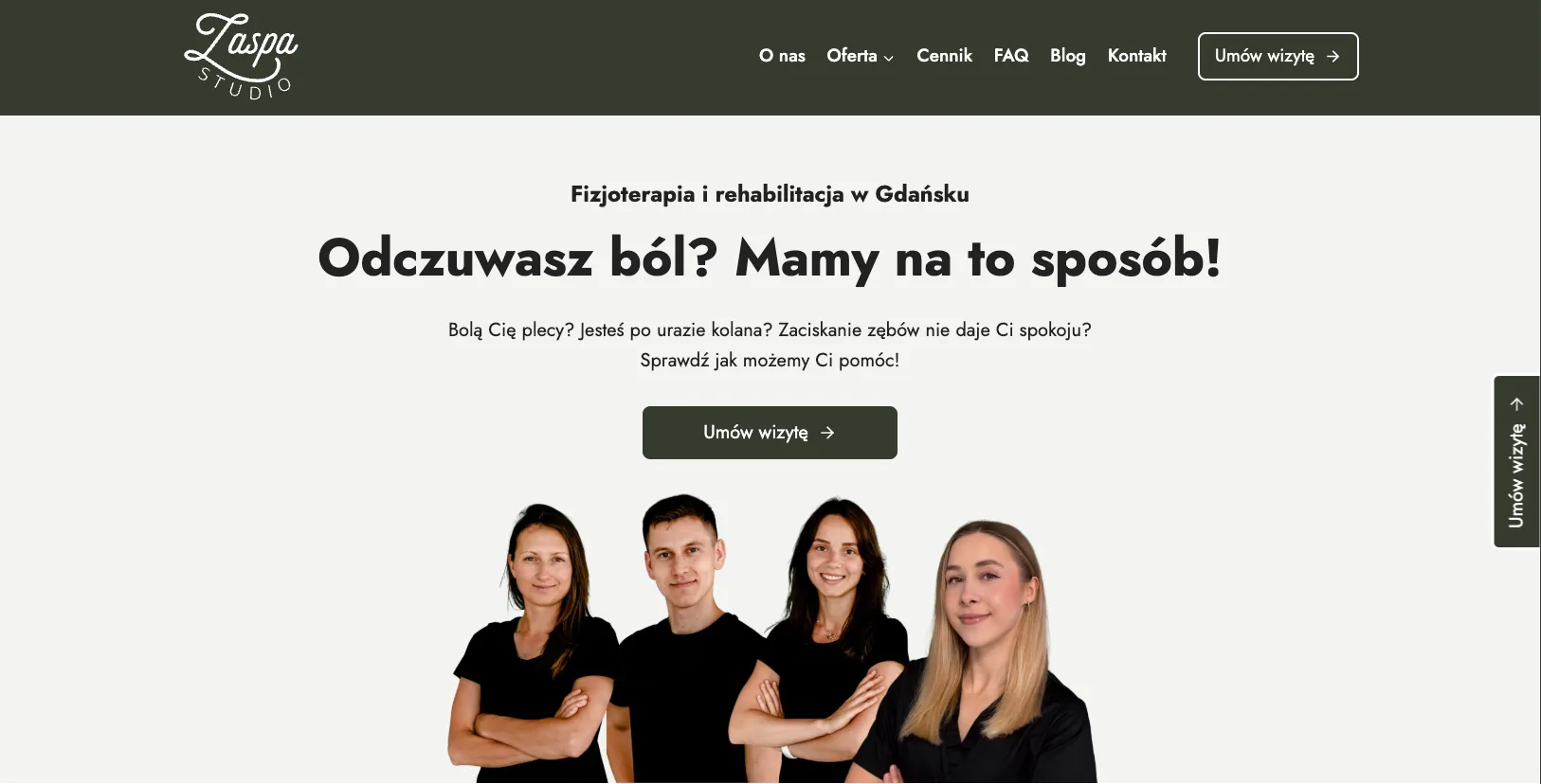 Strona Zaspa Studio — fizjoterapia Gdańsk